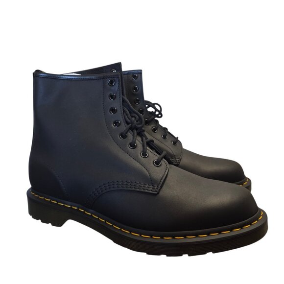 Dr. Martens 1460 Greasy Black Leather Boots Mens 13 NWT - Matte Combat Core - Picture 4 of 16